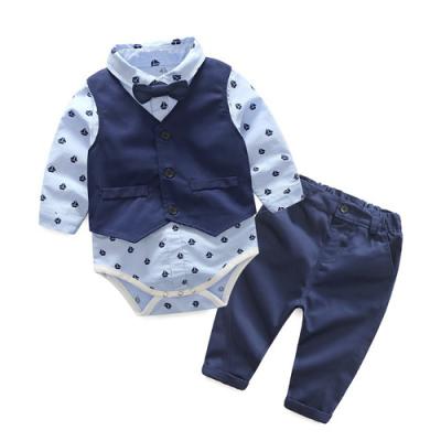 China Anti-Shrink Boy Clothes 6 12 Months Kids Sets Fashion Children's Baby Sets Clothing Baby Clothes Us Cotton for sale