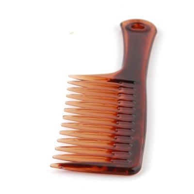 China Brand Durable Cheap Wholesale Amber Xinlinda Plastic Custom Wide Tooth Hair Comb for sale