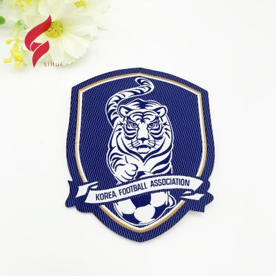 China Washable Custom Logo Sewing Garment Tag Fabric Logo Size Woven Labels High Density Clothing Labels Brand For Clothes for sale