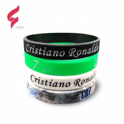 China Customized Gym Fitness Football Eco-friendly Wristbands Customized Cute Fashion Style Silicone Wristband Soccer World Cup Design Wristbands for sale