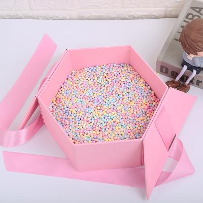 China Flower box filler Hebei huiya macaroons color foam ball, flower box filler for sale