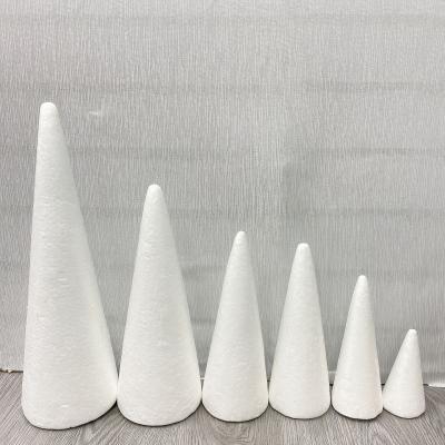 China EPS Hebei huiya eps foam cone, conule shape eps foam for wedding flowers decoration for sale