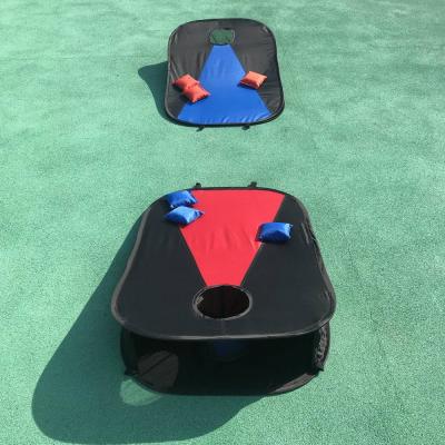 China Entertainment Cornhole Collapsible Portable Panel Set Set with 8 Cornhole Bean Bags for sale