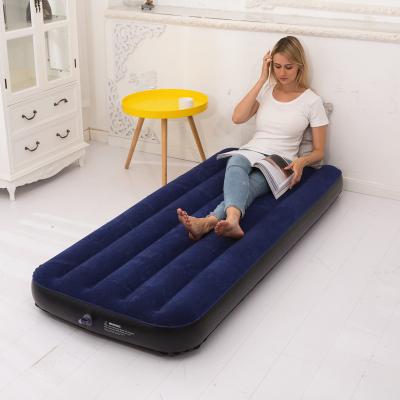 China Classic Inflatable Pillow Foldable Rest Air Mattress With Built-in Pillow Tent Camping Air Mattress Bed for sale