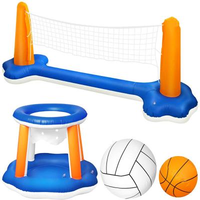 China Water Sports PVC Inflatable Ball Inflatable Volleyball Basketball Stand For Kids And Adults Pool Game for sale