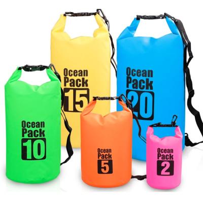 China Custom PVC Outdoor Camping Sports Waterproof PVC Fleece Floating Dry Bag for sale