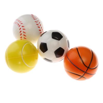 China Sports Toys 12 Pack Soft Foam Baseball Compression PU Balls Round Stress Shape For Hands With Football/Basketball/Baseball/Tennis for sale