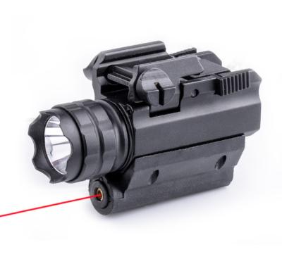 China 6061-T6 Aluminum Alloy Drop 300 Lumens 2in1 Expedition Tactical Hunting CREE LED Weapon Flashlight Torch LIGHTS + Red Laser Sight For Glock 17 Shotgun for sale