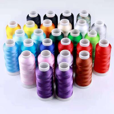 China Rayon Thread Sewing Embroidery Polyester Shrink Stocking Silk Thread Embroidery Thread For Machine Embroidery for sale