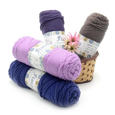 China Wholesale price 100% 3ply 4ply 50g 100g fancy acrylic chenille anti-pilling mixed yarn crocheting yarn acrylic crochet for hand knitting for sale