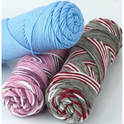 China Good quality crochet fancy anti-pilling threads OEM acrylic crochet cotton yarn milk cotton baby crochet yarn for hand knitting for sale