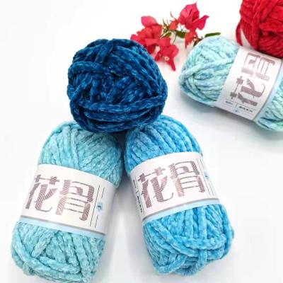 China Anti-pilling Purse Hook Chatter 2mm Chunky Chenille Acrylic Yarn Velvet Jumbo Yarn Yarn Velvet Chenille Yarn for sale