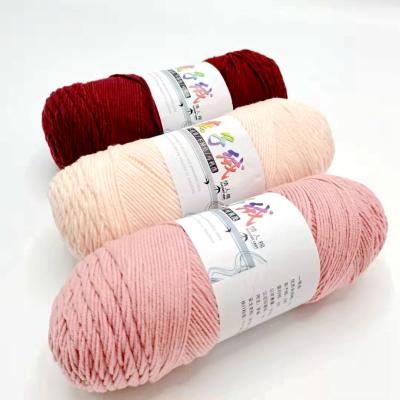 China Anti-pilling crochet yarn milk cotton hand knitting big super soft crochet yarn milk cotton crochet yarn for sale