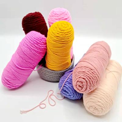 China Anti-pilling 200G CROCHET YARN COTTON TREAT SAKURA MILK COTTON MIDDLE KNITTING YARN BABY 100% MILK COTTON YARN 125G for sale