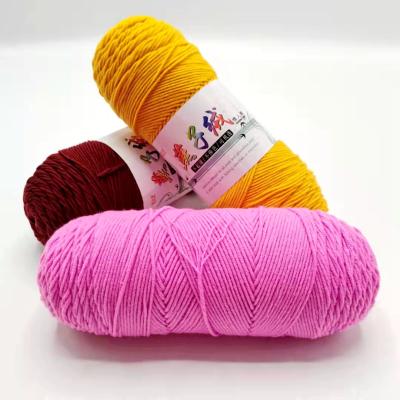 China Rainbow 50g anti-pilling milk cotton yarn crochet yarn 5ply yarn 8ply 100g yarn 3ply 8ply cotton milk cotton for sale