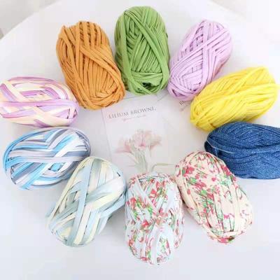 China Anti-pilling China Factory Crochet T-shirt Yarn Hand Knitting Cotton T-shirt Yarn for sale