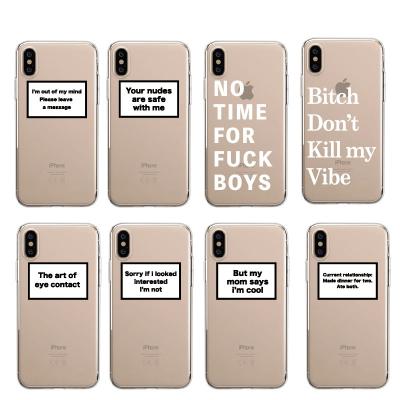 China Network Buzzword Phone Cover For iPhone 11 Pro Max Personalized Character Phone Case For iPhone 6/7/8/Plus/XR/X/Xs/Xs Max DINSJK0033 for sale