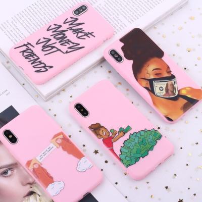 China Light creative dollar make business no. Money TPU Friend Wife Phone Case For iPhone 6 6s 7 8 TPU Cover For iPhone X XR 11 Pro Max Se for sale