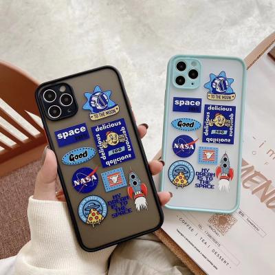 China 100% Cute Cartoon Astronauts Space Phone Case OEM Eco-friendly Phone Case For iPhone 11 IMD Rocket Moon Shockproof Cover For iPhone 6/7/8/Plus/X/XR/XS/ MAX for sale