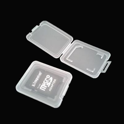 China New SD Portable Transparent Card Cases Memory Card Holder Box Storage Standard Accessories For SDHC SD Memory Card SKU000079 for sale