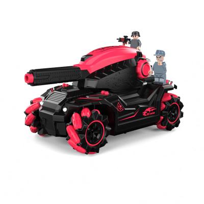 China High Quality Remote Control Car Toy Tank 2.4G Armored Fighting Vehicle ACV 360 Degree Rotation Include Target With Shooting Function for sale