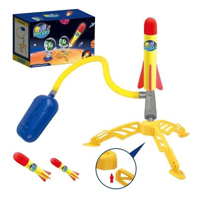 China Latest Light Kids Toy Rocket Launcher Toy Glowing Children Sports Flying Outdoor Toys With Light for sale