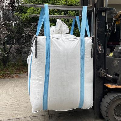 China PROSKY Breathable PP Woven Fully Loops Food Grade 1 Ton Big Bag For Loading Starch for sale