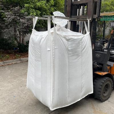 China Heavy Duty Food Grade PROSKY 1000kg Bag Baffle Bulkhead 1 Ton Water Proof Bag For Rice 42x42x57 for sale