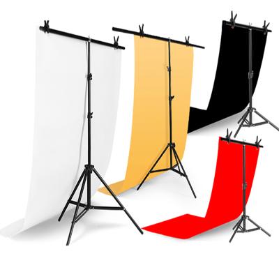 China Professional T-shape Photography Backdrop PVC Backdrop Support System Metal Backdrops For Photo Studio With Bags for sale