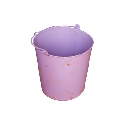 China Newborn Photography Props Bucket Baby Photography Basket Iron Photo Studio Props Infant Kids Basket Bucket for sale