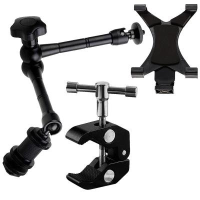 China To Combine Adjustable Camera Friction Articulating Magic Arm / Super Clamp With 1/4