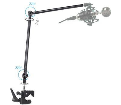 China Heavy Duty Metal Plant Boom Magic Arm with Super Clamp for Camera Photography Light Tripod Desk Mount Frame Aerial Shoot Video for sale