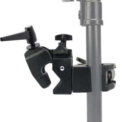 China Multifunctional Aluminum Alloy Studio Super Clamp Photo Studio Clip with Stud Photo Studio Accessory for sale