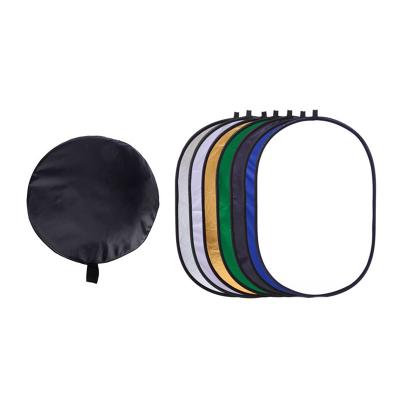 China 7 in 1 Folding Oval Photography Lighting Reflector Diffuser with Carry Bag for Photo Shooting 60*90cm/90*120CM /100*150CM for sale