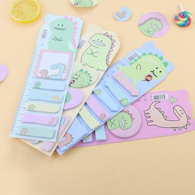 China 2022 new arrival special offer small self-adhesive cute dinosaur picture sticky note cartoon sticky notepad posted it notes for sale