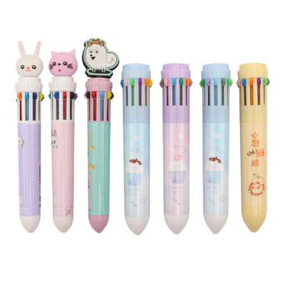 China 2021 Promotional Pen 10Colors Hot Sales Creative Cute Multicolor Pet Ball Pen With Various Designs For Kids Stylus Pen for sale