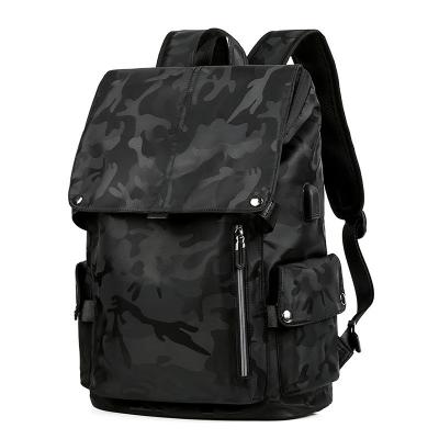 China Mens business backpack casual camouflage computer backpack student bag à venda