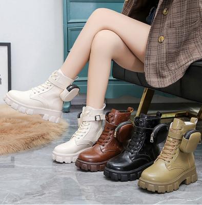 China New style waterproof pocket short-tube single-cotton thick-soled boots 2021-434 for sale