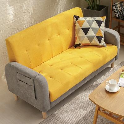 China Customized Fashion Design Furniture High Elasticity Foam Sponge Fabric Home Sofas Two Seater Small Sofas With Armrest Pockets for sale