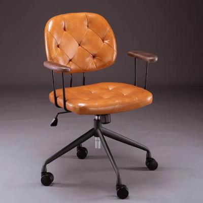 China Office Chair Leather Adjustable Home Modern Comfort Backrest Small (Height) Computer Student Chair Office Staff Chair for sale