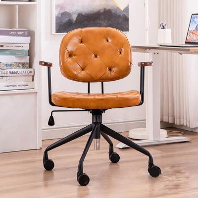 China Adjustable (Height) Customized Modern Small Home Office Rotating Task Office Chair Lift Desk Chairs With Arm Rest for sale