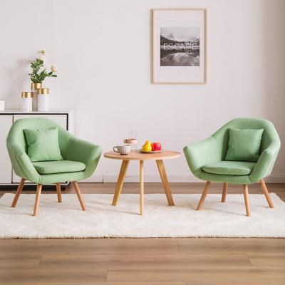 China Removable Nordic Modern Luxury Home Living Room Armchair Cover Backrest Comfortable Green Armchair for sale