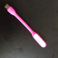 China Pink Universal Portable USB Bendable LED Light PC Laptop Power Bank for sale