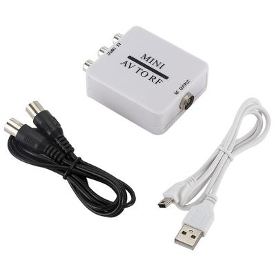 China Mini Size AV To RF Video Converter Supports RF67.25Mhz61.25MhzAV To RF for sale