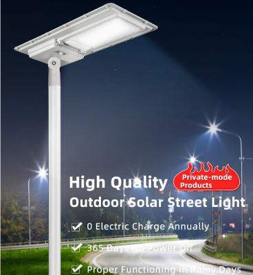 China All In One Solar Street Light Solar Road Lighting Ip65 Waterproof Outdoor Energy Saving 100W 200W 300W All In One Solar Led Street Light for sale