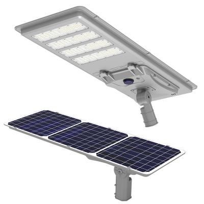 China 8-12M Super Brightness Waterproof Ip67 All In One Solar Led Street Light 60w Outdoor Light Efficiency Led Solar Street Light for sale