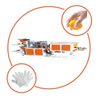 China Hotels Customized Firm And Artistic Disposable Polyethylene Gloves Sealing Cutting Machine for sale