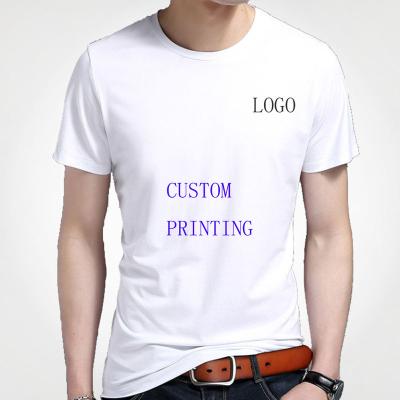 China Anti-pilling Custom Printing White Dry Fit Cotton Men's Polo Shirt Simple T-shirt, Long Line T-shirt for sale