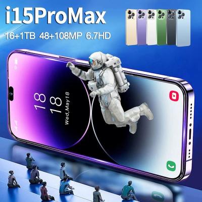 China Dual SIM Card I15 PRO MAX6.8-inch large screen 5 million pixels (1+8) Android 8.1 all-in-one new model for sale