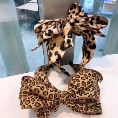 China Other Charming Female Cute Elegant Cute Elegant Girls Cute Vintage Leopard Headband Hair Bands Soft Hair Bands Ornament for sale